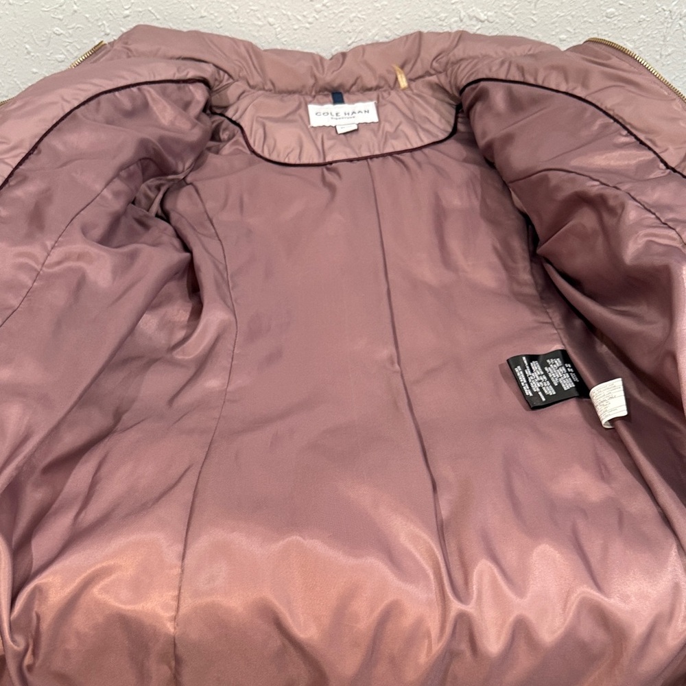 Cole Haan Puffer Jacket XS Mauve - Picture 10 of 12